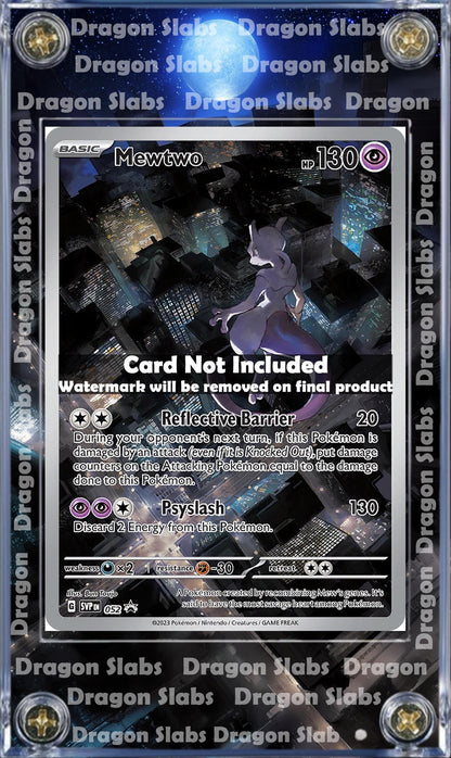 Pokemon Mewtwo 151 Promo SVP 052 Custom Display Case Extended Artwork