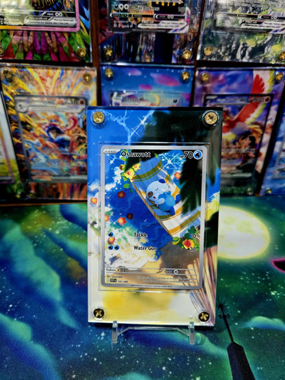 x3 Pokemon Oshawott Dewott Samurott IR 102 103 104 White Flare Extended Art Cases