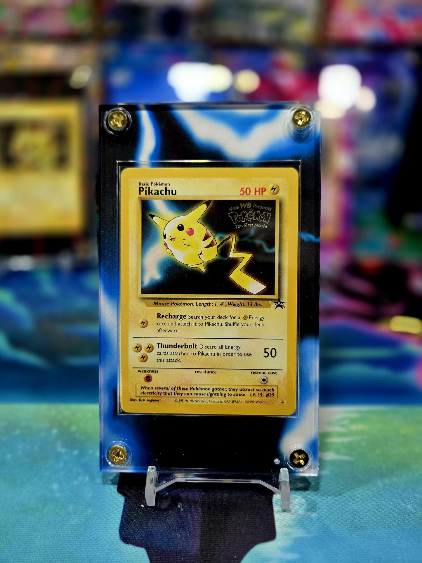 Pokemon Pikachu Black Star Promo #4 Extended Art Custom Case