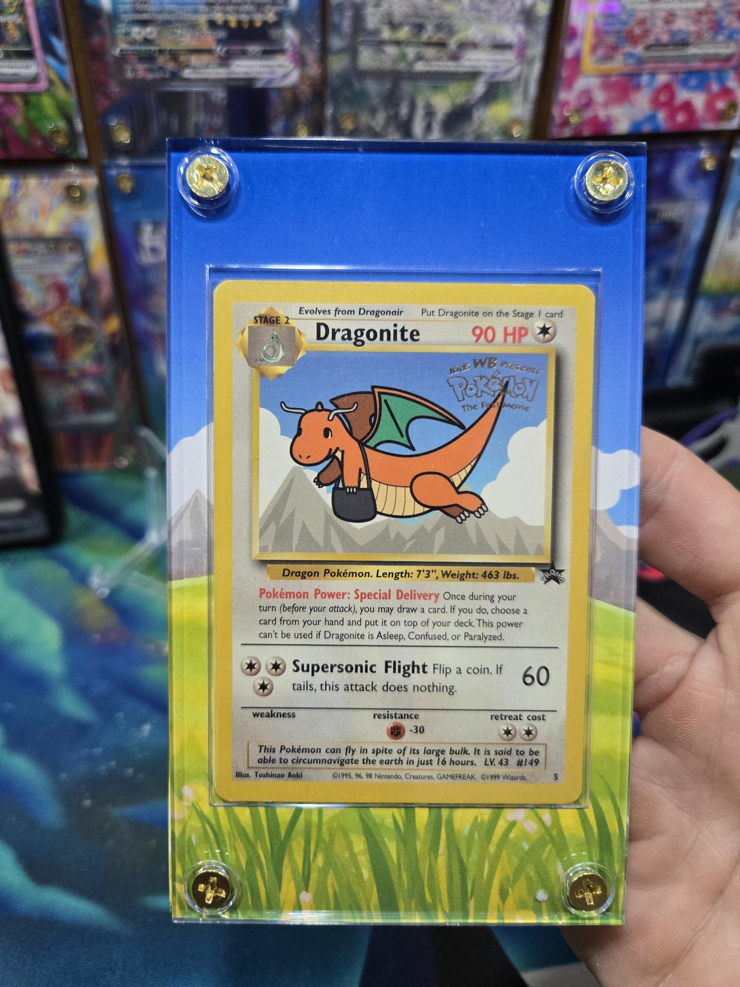 Pokemon Dragonite Black Star Promo #5 Extended Art Custom Case