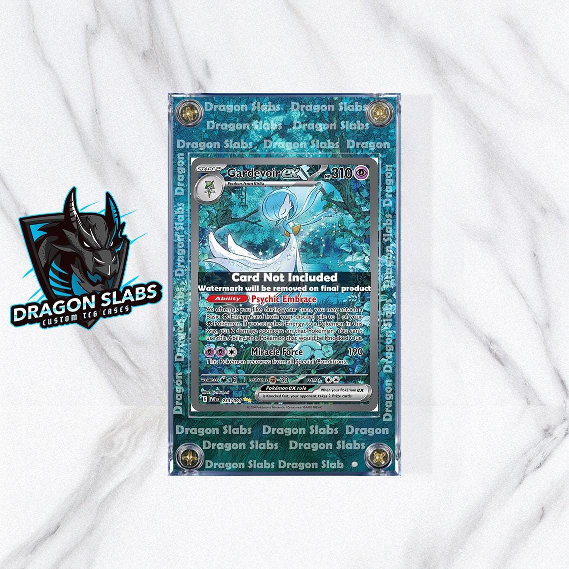 Pokemon Gardevoir Ex Paldean Fates 233 Custom Case Extended Artwork