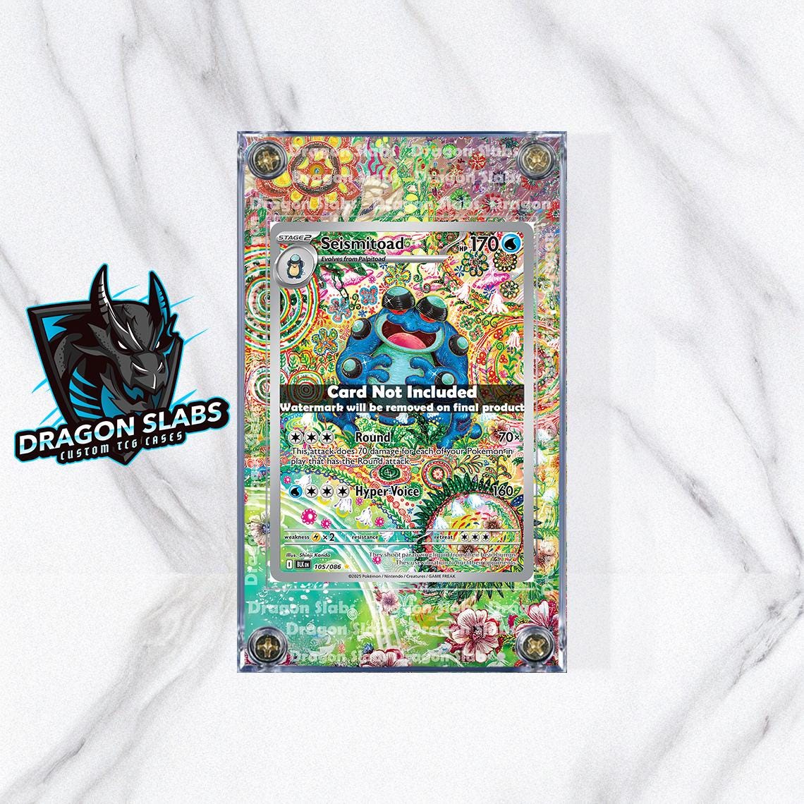 Pokemon Seismitoad IR 105/086 Black Bolt Extended Art Case
