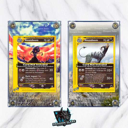 x2 Pokemon Houndoom Aquapolis Skyridge Extended Artwork Cases