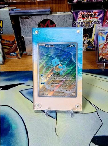 Pokemon 151 Squirtle IR 170 Custom Display Case Extended Artwork