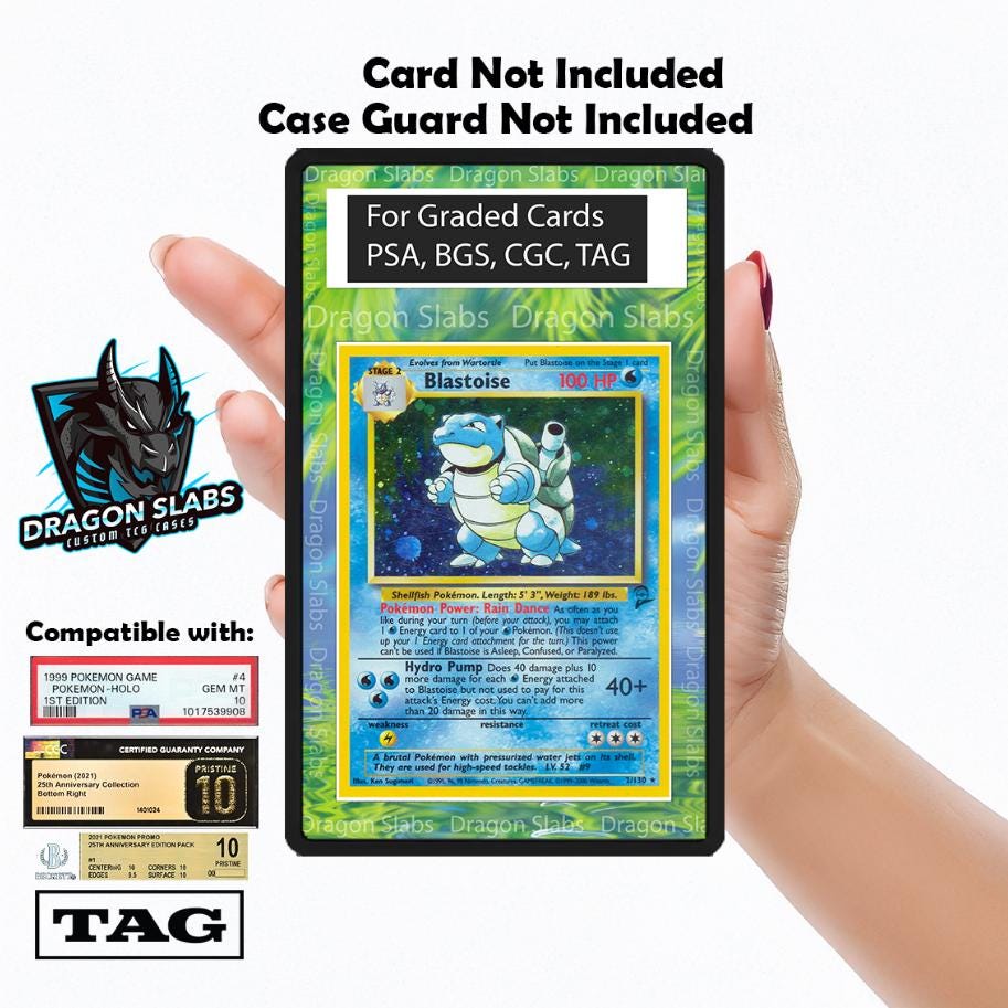 Pokemon Blastoise Base Set PSA bgs CGC tag Extended Artwork