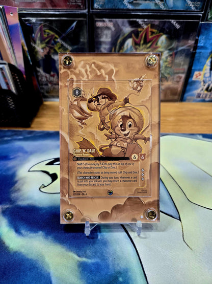 Disney Lorcana Azurite Sea Chip N Dale Recovery Rangers 205/204 Enchanted Chapter 6 Custom Case