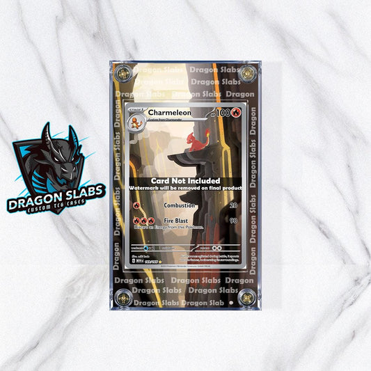 Pokemon 151 Charmeleon IR 169 Custom Display Case Extended Artwork