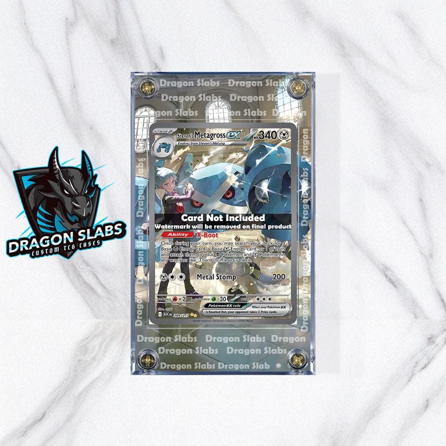 Pokemon Steven's Metagross EX 289/217 Ascended Heroes Extended Artwork Case