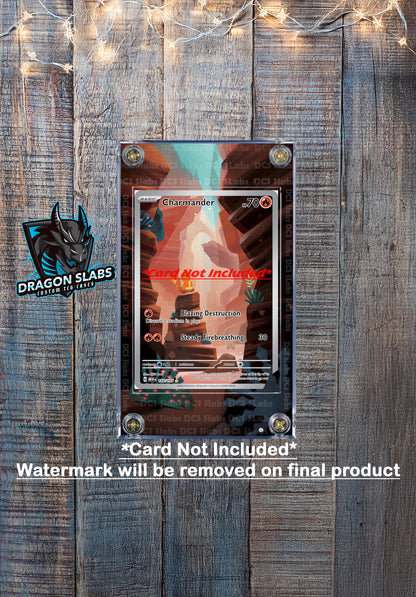 Pokemon 151 Charmander IR 168 Custom Display Case Extended Artwork