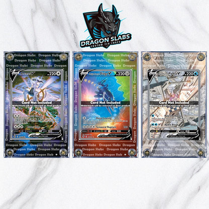 x3 Pokemon Origin Forme Dialga V 177/189 167/189 Palkia V Arceus V 166/172 Astral Radiance Custom Display Cases