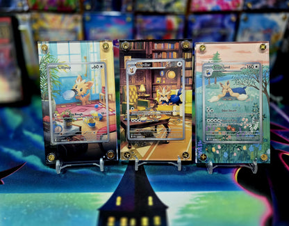 x3 Pokemon Lillipup Herdier Stoutland IR 154 155 156 White Flare Extended Art Cases