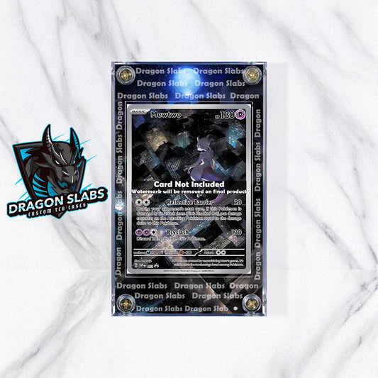 Pokemon Mewtwo 151 Promo SVP 052 Custom Display Case Extended Artwork