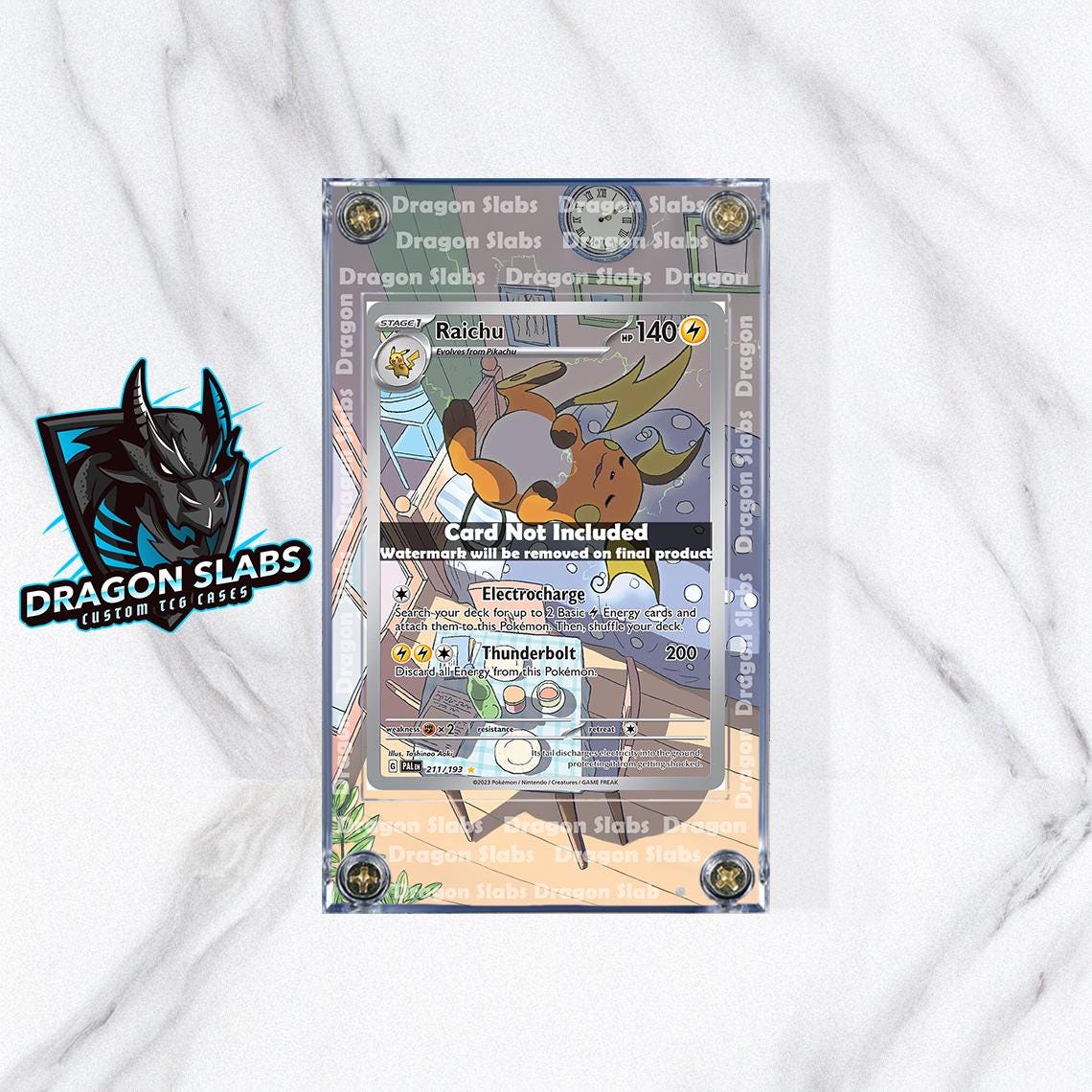Pokemon Raichu 211/193 Paldea Evolved Extended Art Case
