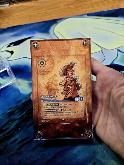 Disney Lorcana Azurite Sea Captain Amelia Commander of the Legacy 221/204 Enchanted Chapter 6 Custom Case