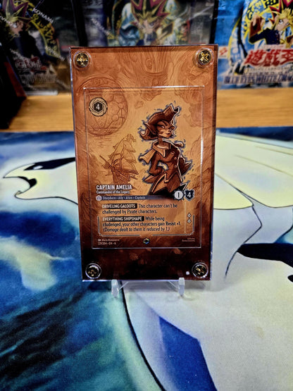 Disney Lorcana Azurite Sea Captain Amelia Commander of the Legacy 221/204 Enchanted Chapter 6 Custom Case