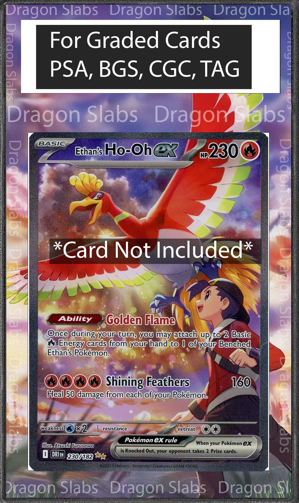Ethan's Ho-Oh Ex SIR 231 Psa Bgs Cgc TAG Extended Artwork Pokemon TCG