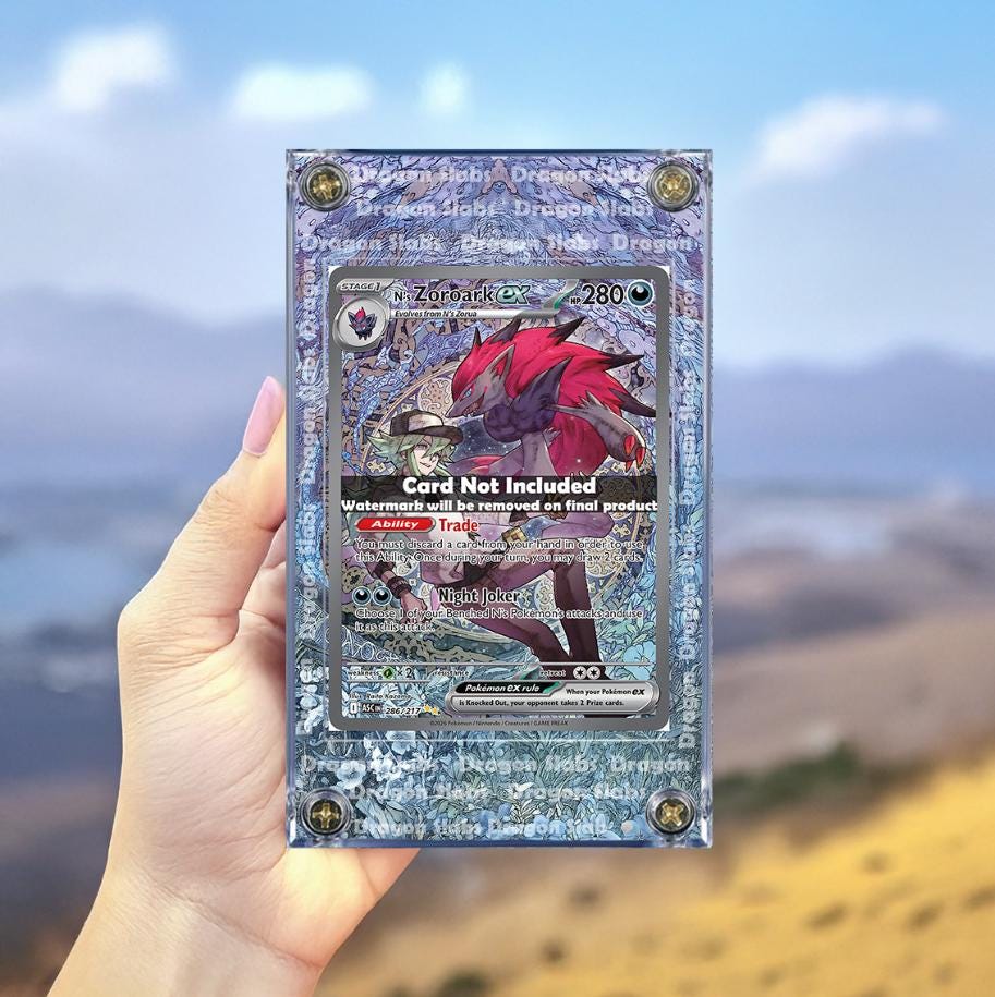 Pokemon N's Zoroark EX 286/217 Ascended Heroes Extended Artwork Case