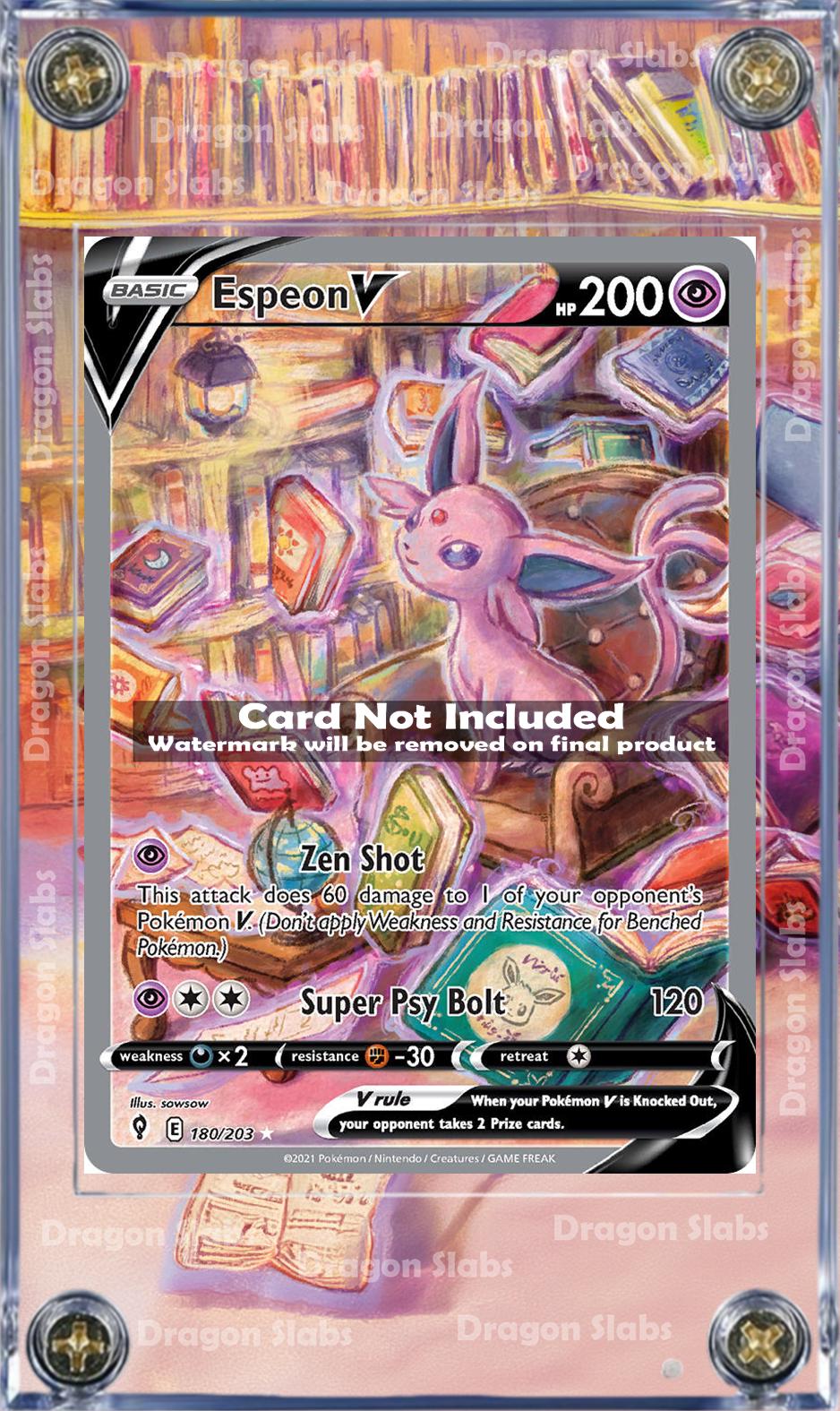 Pokemon Espeon V Alt Art 180/203 Evolving Skies Extended Artwork Case