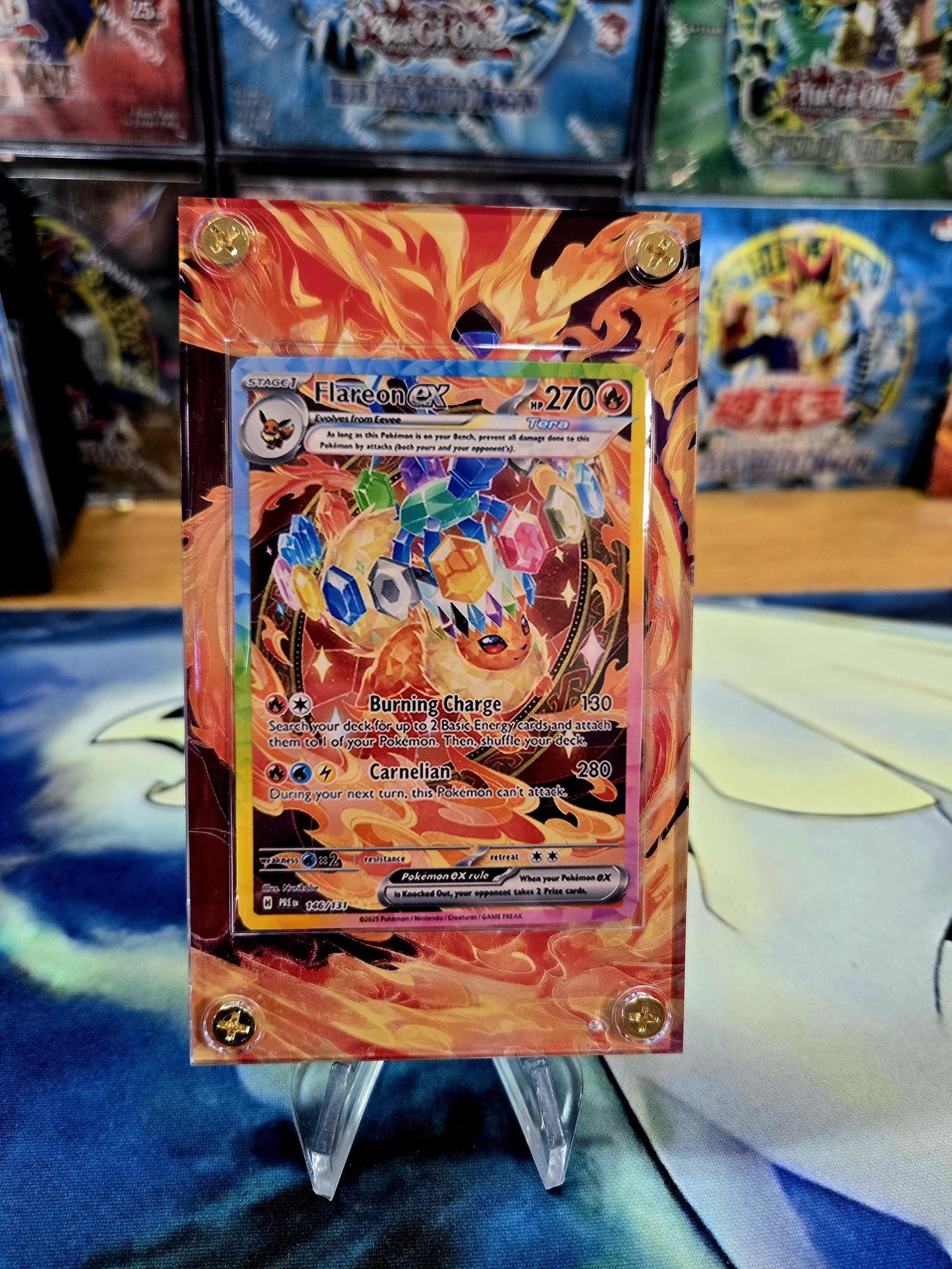x3 Pokemon Card Jolteon, Vaporeon, Flareon EX SIR 146,149,153 Prismatic Evolutions Extended Artwork Cases