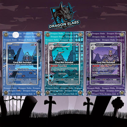 X3 Pokemon Duskull Dusclops Dusknoir IR 068,069,070 Shrouded Fable Custom Cases Extended Artwork