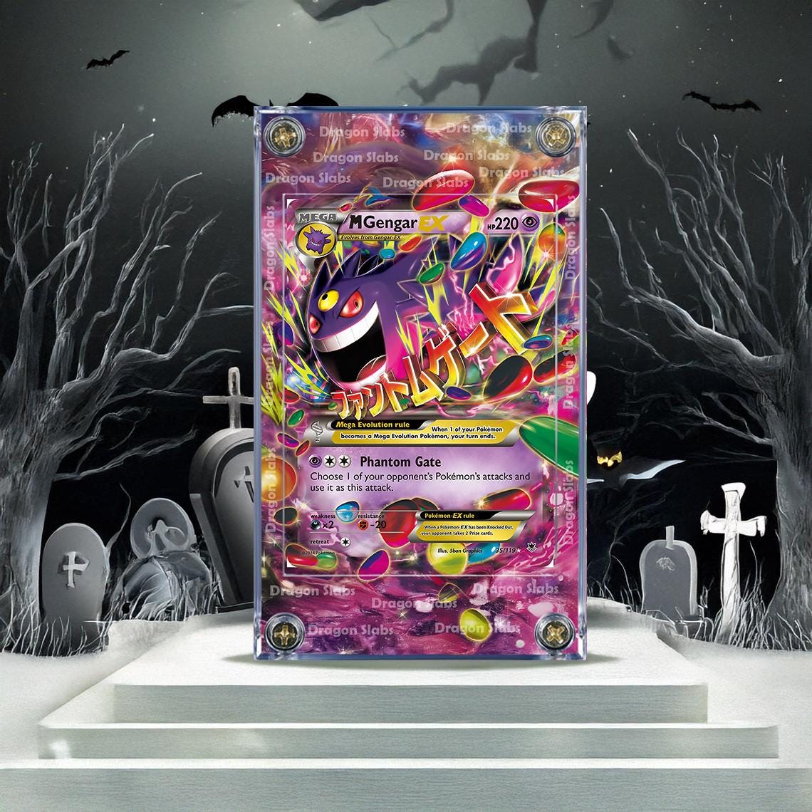 Pokemon M Gengar EX 35/119 Phantom Forces Extended Artwork Case