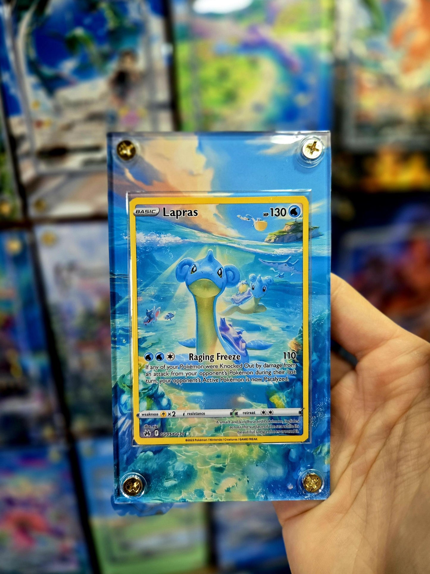Pokemon Lapras GG05/GG70 Crown Zenith Extended Artwork Custom Case