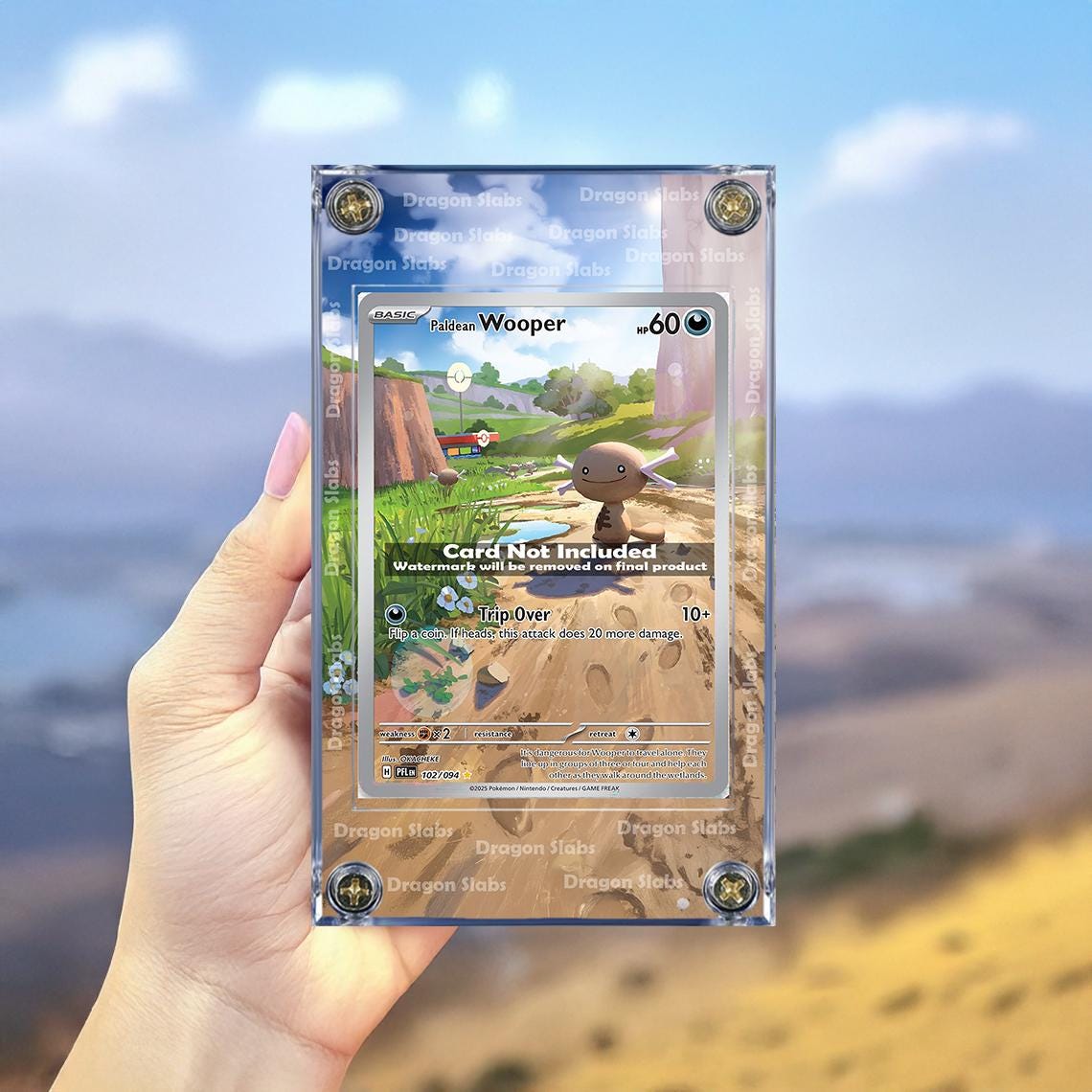 Pokemon Paldean Wooper 102/094 Phantasmal Flames Extended Artwork Case
