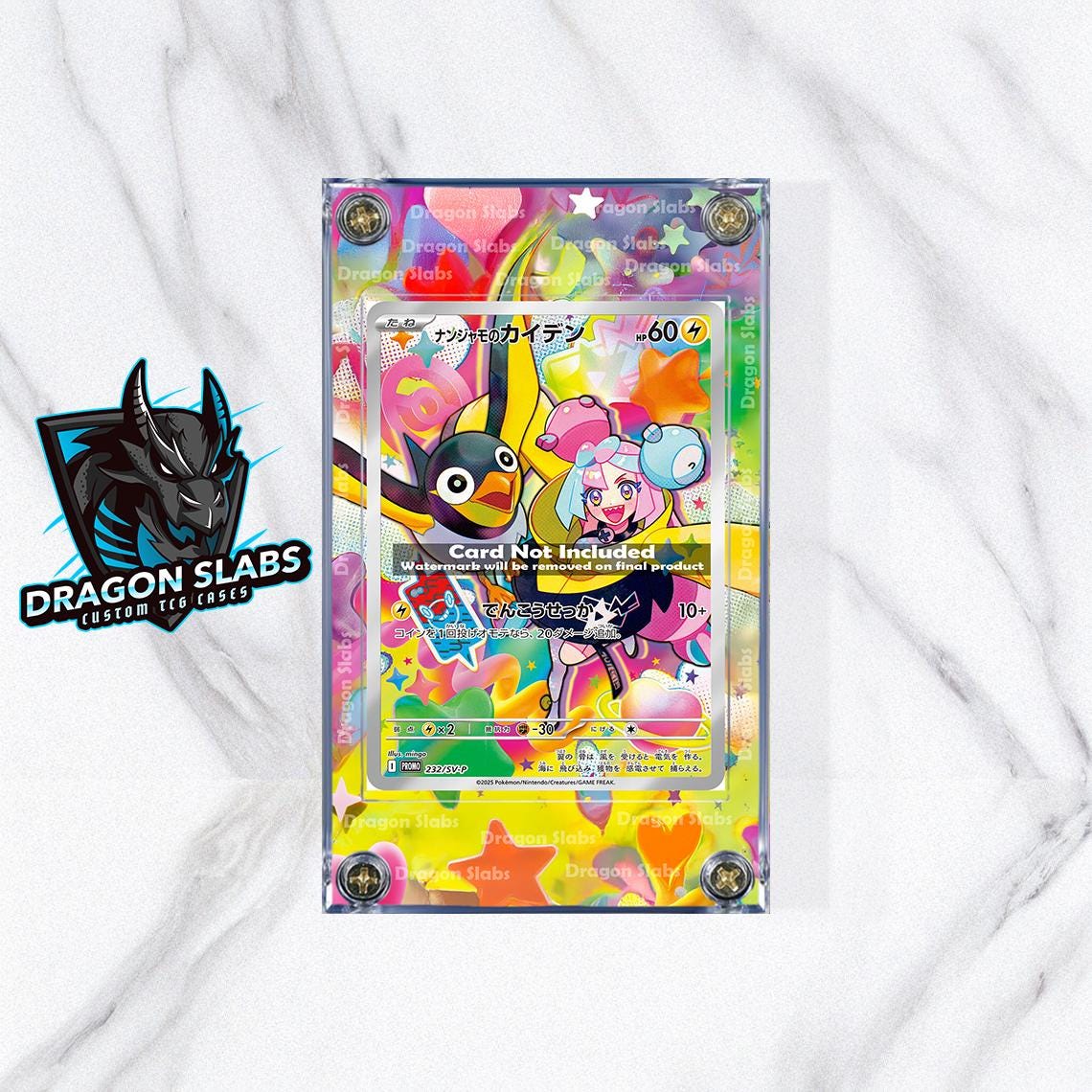 Pokemon Iono's Wattrell 232/SV-P Promo Custom Display Case Extended Artwork
