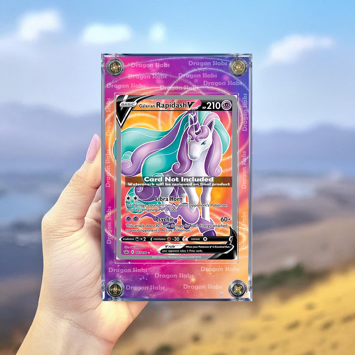 Pokemon Galarian Rapidash V 167/282 Chilling Reign Extended Artwork Case