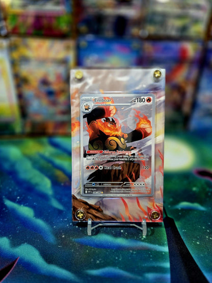 Pokemon Emboar IR 098/086 White Flare Extended Art Case
