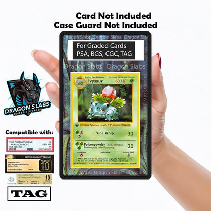 x3 Pokemon Bulbasaur Ivysaur Venusaur Base Set PSA bgs CGC tag Extended Artwork