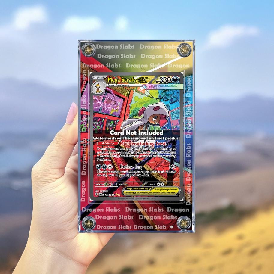 Pokemon Mega Scrafty EX 285/217 Ascended Heroes Extended Artwork Case