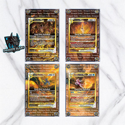 X4 Pokemon Giratina, Palkia, Arceus, Dialga, VSTAR Galarian Gallery GG67 GG68 GG69 GG70 Custom Display Cases from Crown Zenith