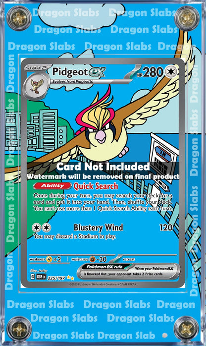 Pokemon Pidgeot EX 225/197 Obsidian Flames Extended Art Case
