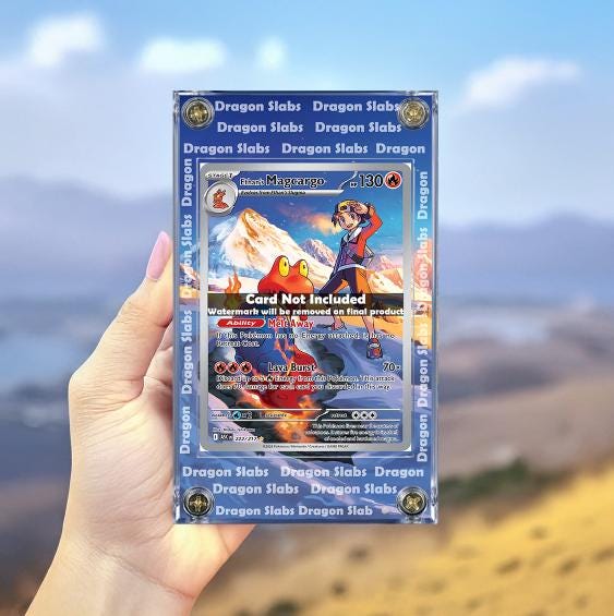 Pokemon Ethan's Magcargo IR 222/217 Ascended Heroes Extended Artwork Case
