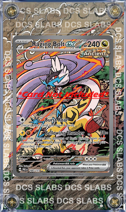 Pokemon Raging Bolt EX SIR 166/131 Prismatic Evolutions Extended Artwork Case