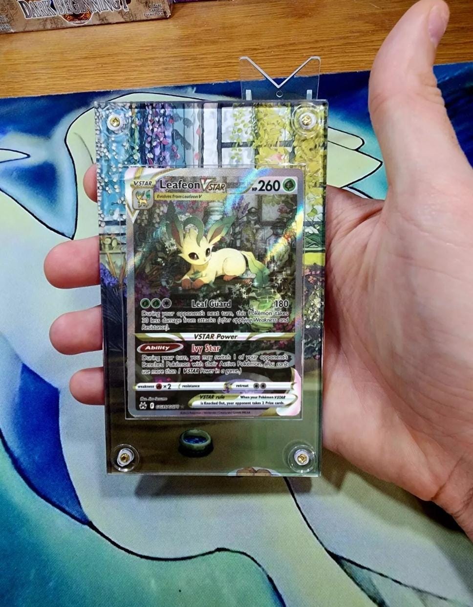 x2 Pokemon Glaceon and Leafeon Vstar GG40 & GG35 Crown Zenith Extended Artwork Cases