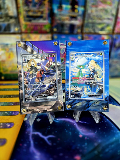 x2 Pokemon Cynthia's Garchomp EX 232 Roserade Destined Rivals Extended Art Case