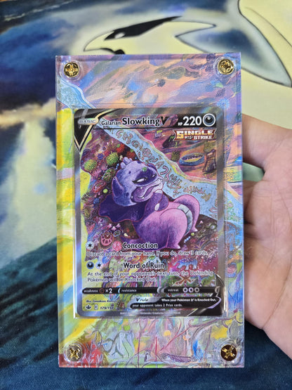 Pokemon Galarian Slowking V 179 Chilling Reign Alt Art Extended Artwork Case