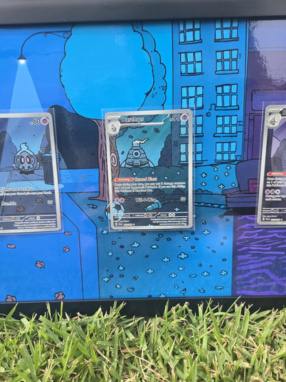 Pokemon Duskull Duclops Dusknoir Shrouded Fable 8.5 x 14" Display Frame Extended Artwork