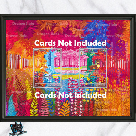 Pokemon Deerling 165/162 & Sawsbuck 166/162 Extended Art Custom 8.5 x 11" Display Frame Extended Artwork