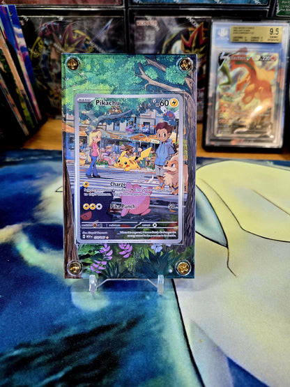 Pokemon 151 Pikachu 173/165 Custom Display Case from Pokemon 151 Extended Artwork