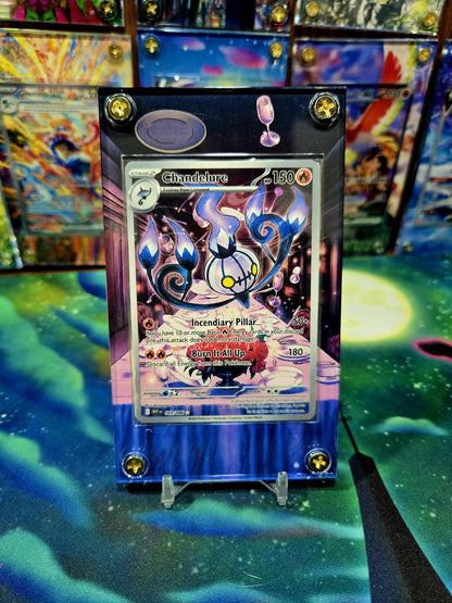 x3 Litwick Lampent Chandelure IR 101 102 103 set Black Bolt Extended Artwork Cases