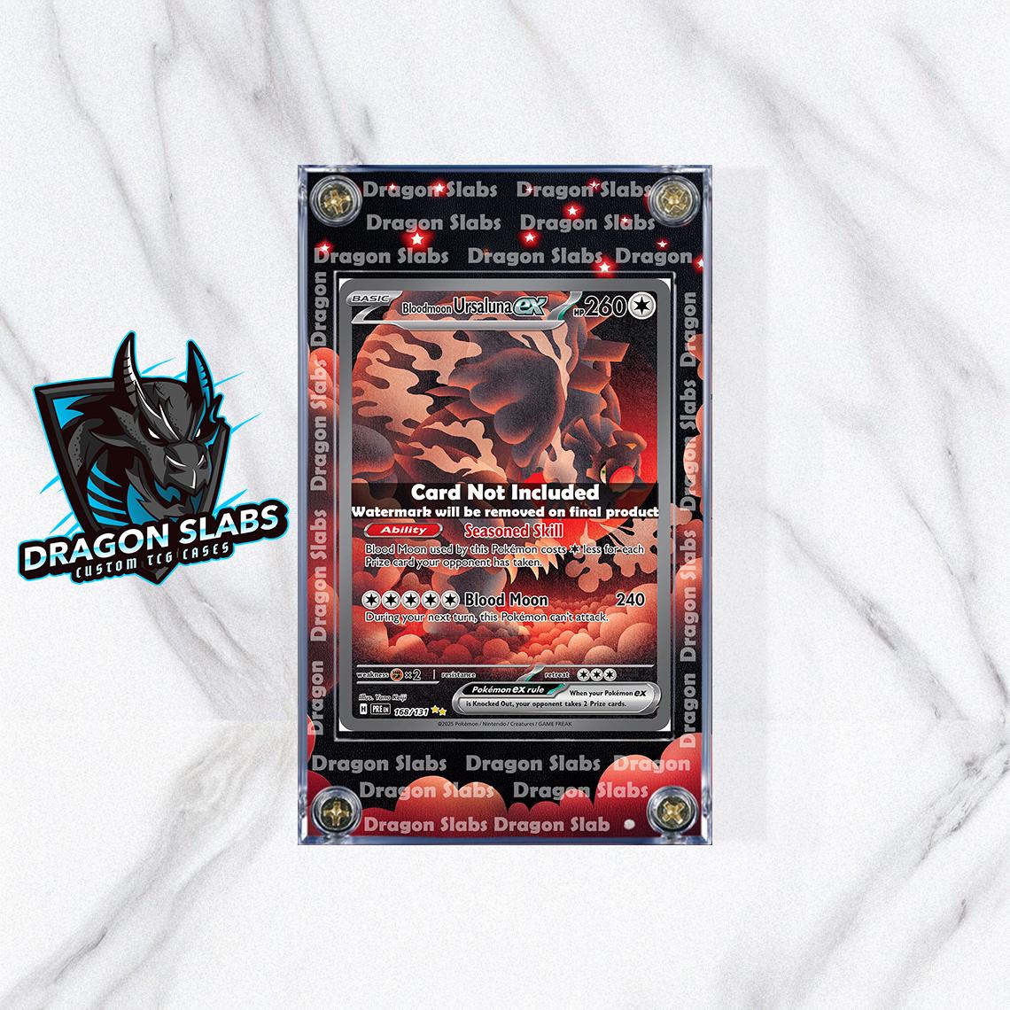 Pokemon Bloodmoon Ursaluna EX SIR 1568/131 Prismatic Evolutions Custom Case