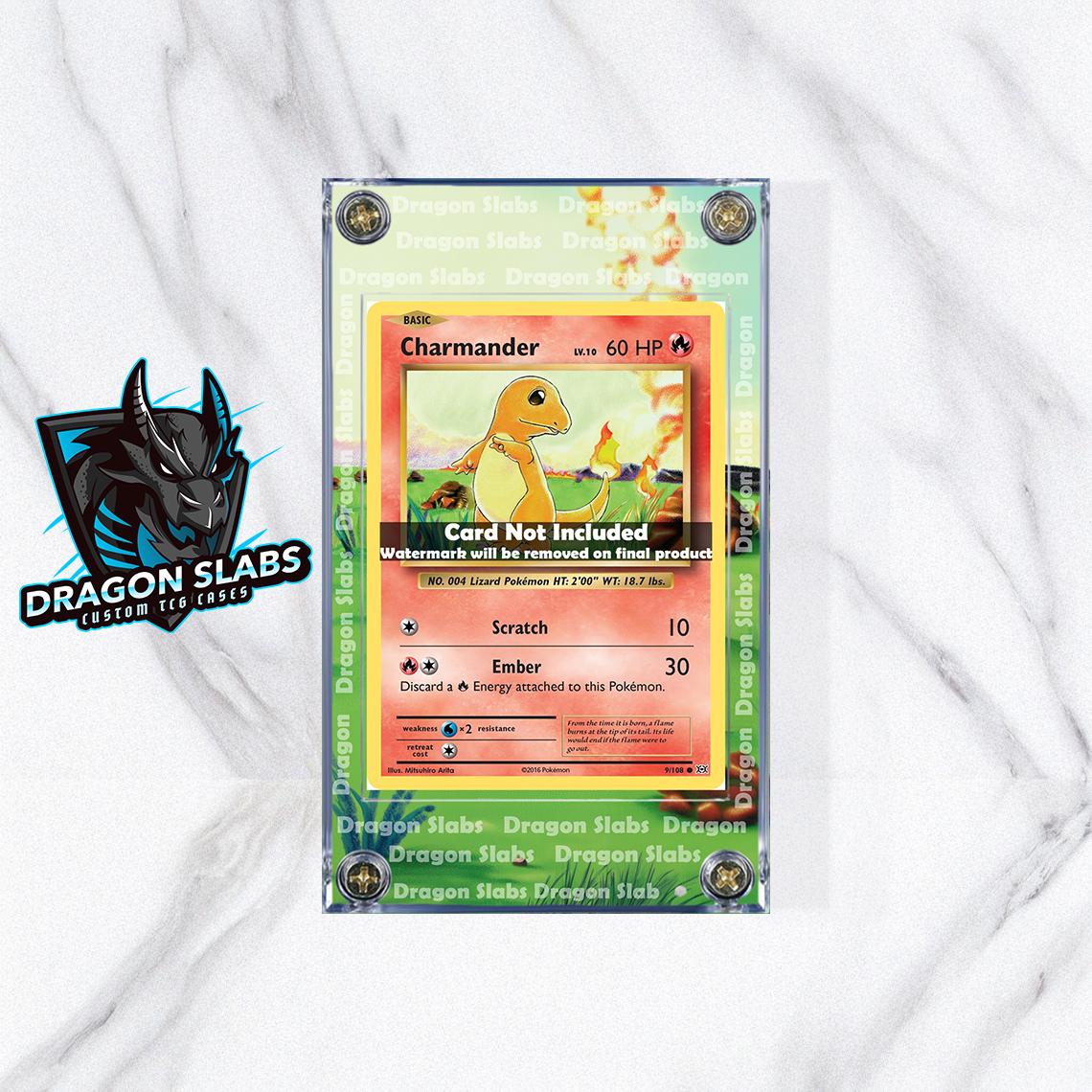 Pokemon Charmander Base Set Extended Artwork Display Case