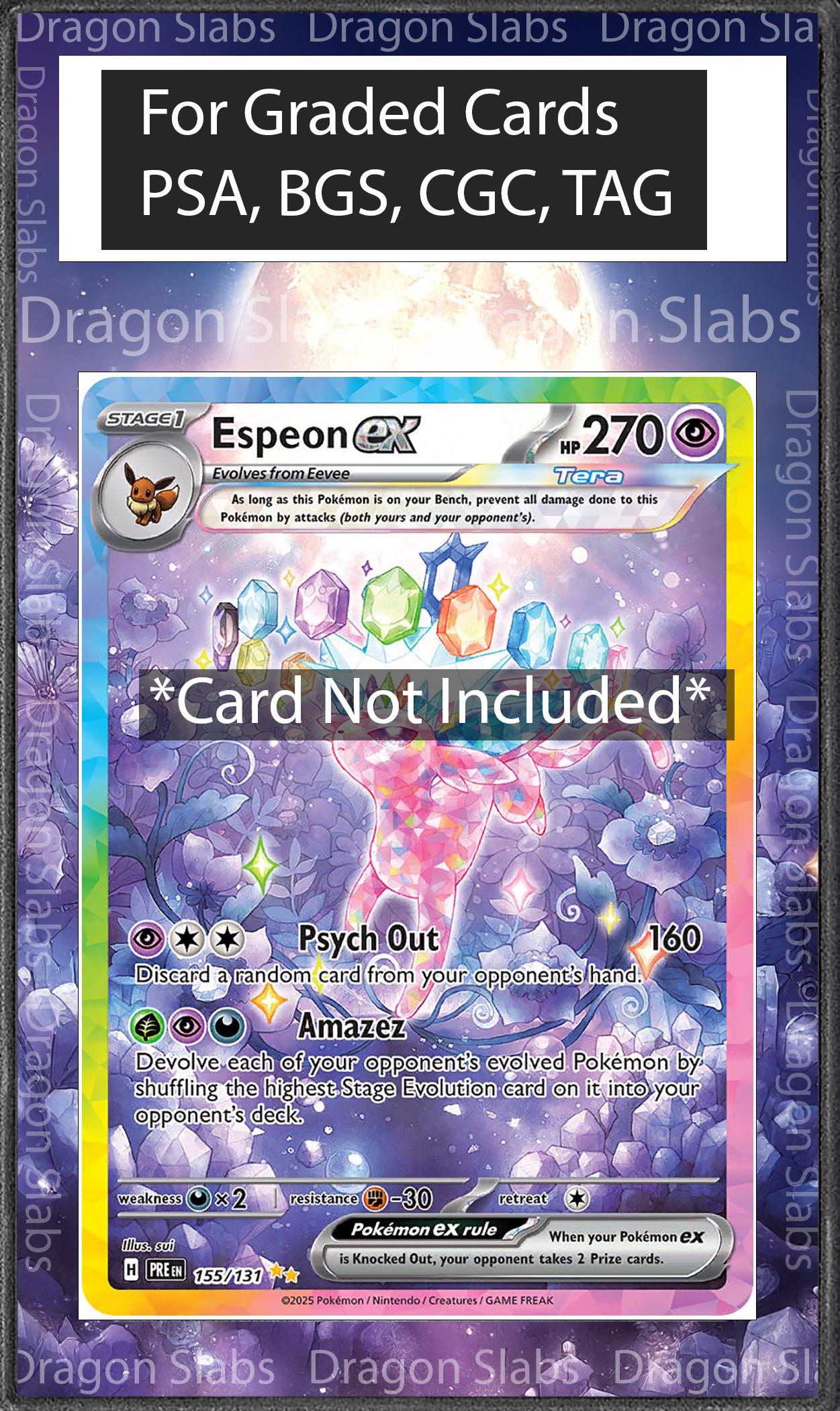 Espeon EX SIR 155 Prismatic Evolutions Psa Bgs Cgc Tag Extended Artwork Pokemon TCG