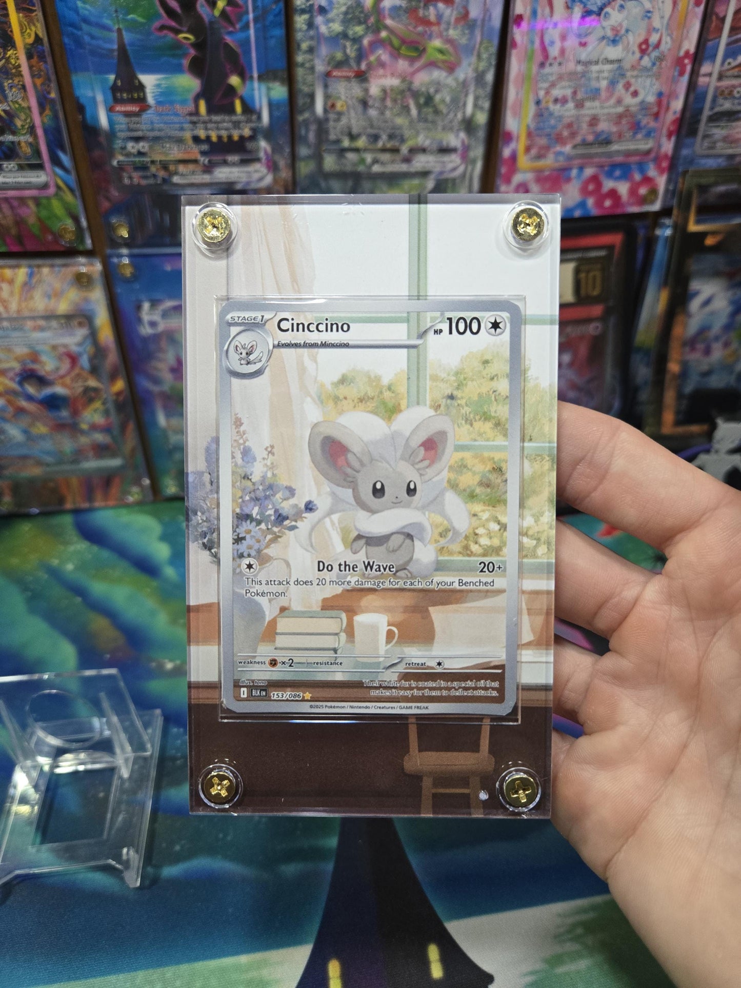 Pokemon Cinccino 153/086 IR Black Bolt Extended Art Case