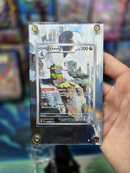Pokemon Fraxure IR 077/064 Shrouded Fable Extended Art Case