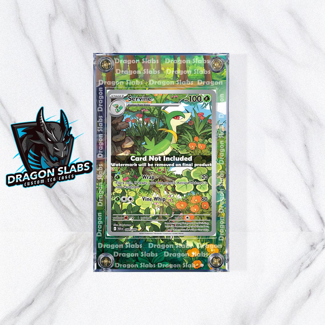 Pokemon Servine IR 088/086 Black Bolt Extended Art Case