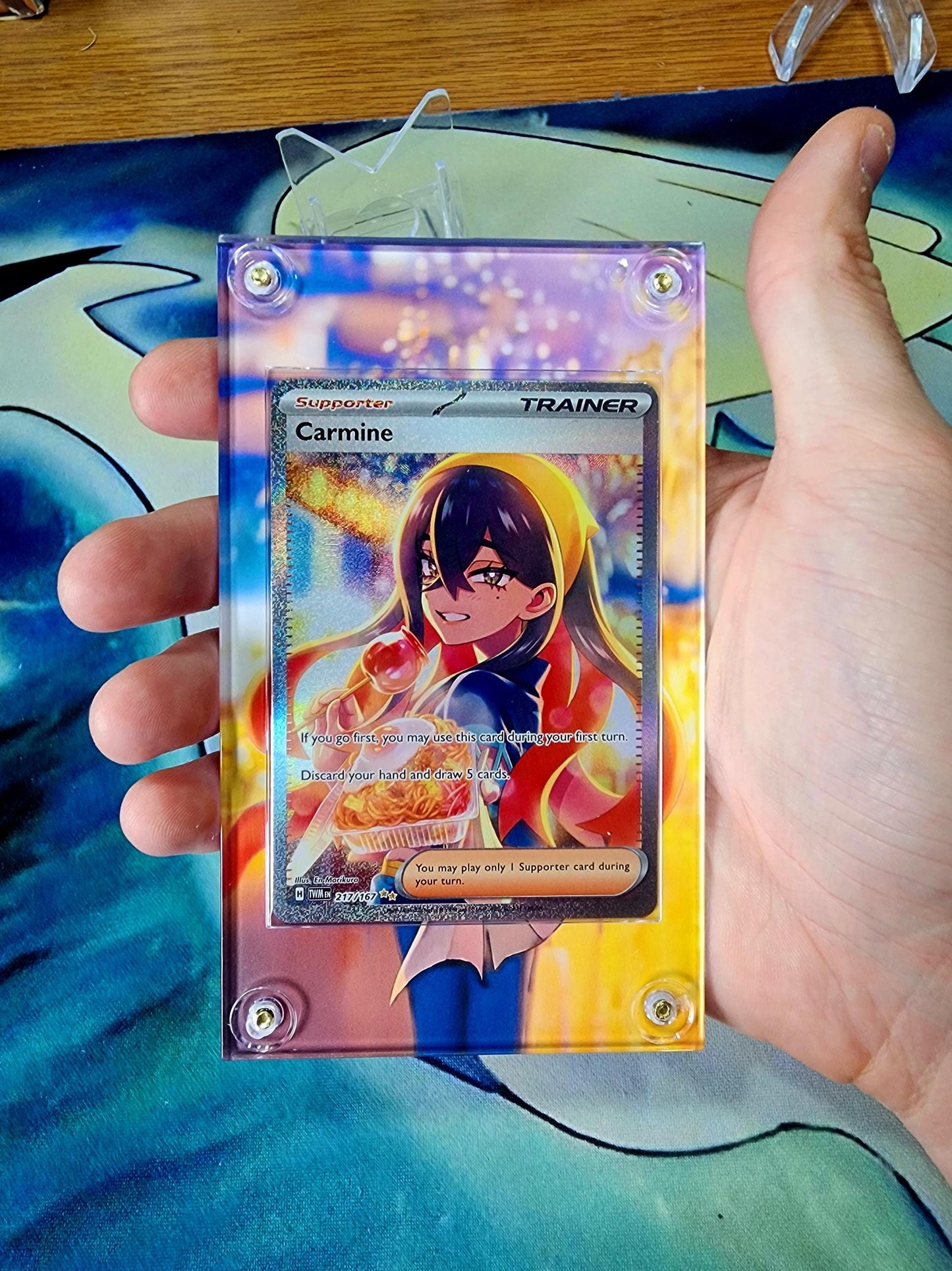 x2 Pokemon Carmine 217 & 204 SIR Twilight Masquerade Extended Artwork Cases